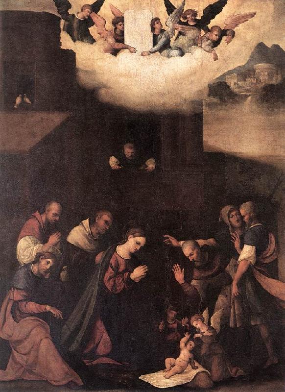 MAZZOLINO, Ludovico Adoration of the Shepherds g